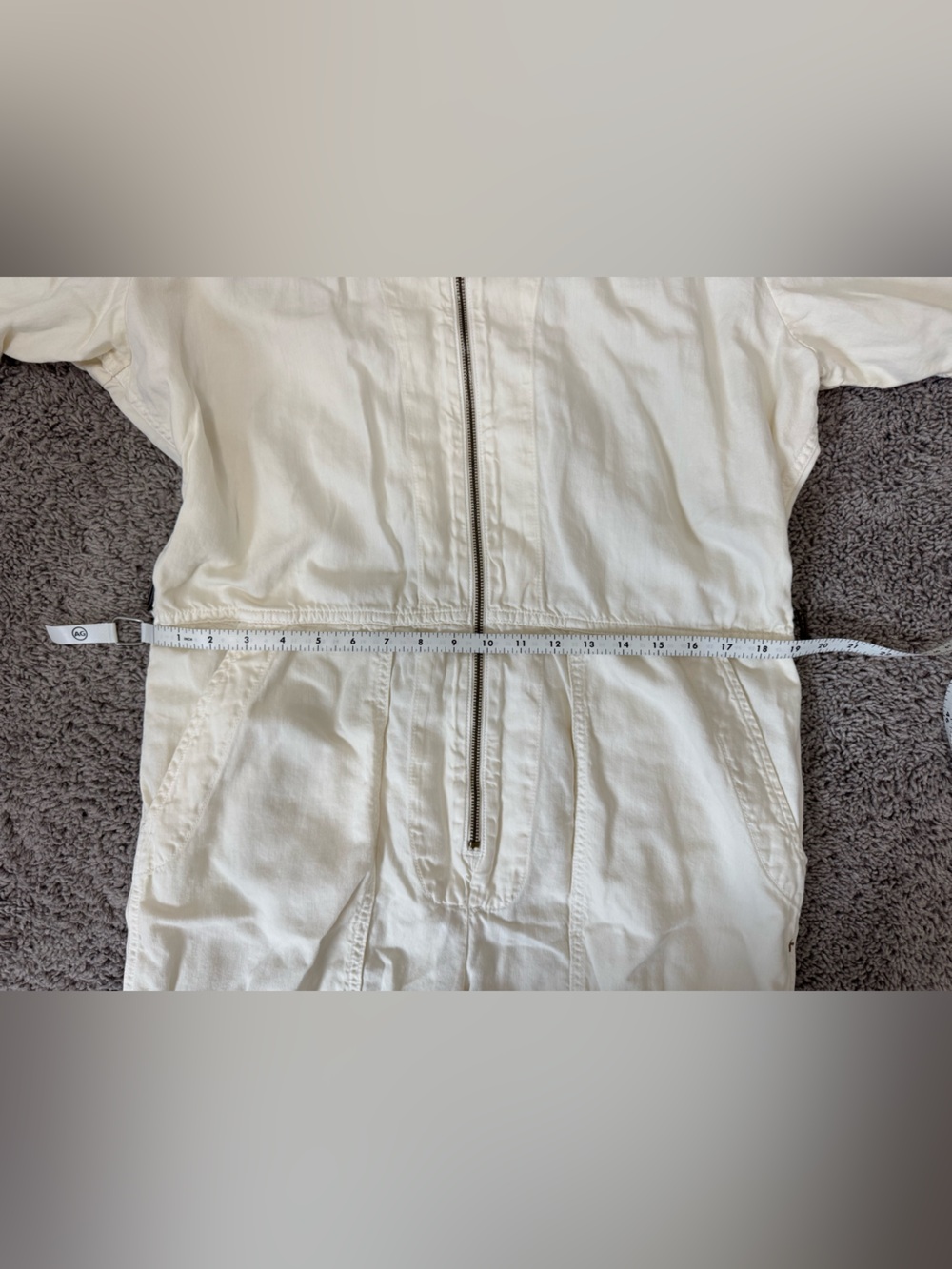Imogen + Willie Utility Jumpsuit in Cream - Picture 8 of 10